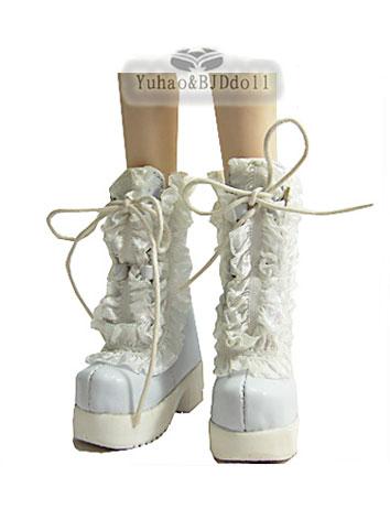 ドール靴 MSDサイズ人形用 白色 7701