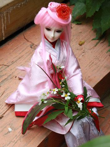 SDサイズ人形用ウィッグ ピンク 3-003