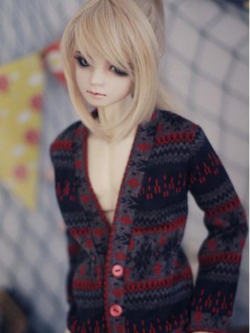ドール服 70cm/SD/MSDサイズ人形用 赤色セーター