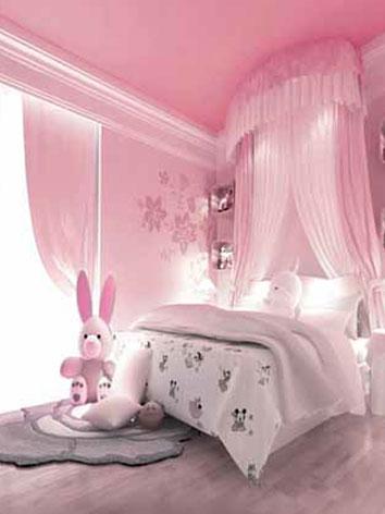 人形アイテム 人形用撮影背景の布 夢か幻のピンク部屋6836