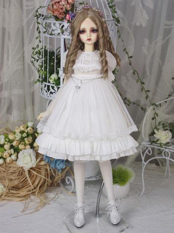 ドール衣装セット 70cm/SD10/SD13/SD17サイズ人形用　スカート　白色