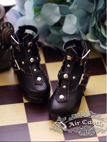 ドール靴 BJD用 SDサイズ人形用 ハイヒール 黒色