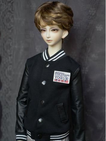 ドール服 70cm/SD/MSDサイズ人形用 黒色 コート
