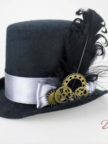 ドール用帽子 飾り物 70cm/SDサイズ人形通用 黒...