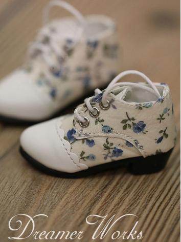 ドール靴 BJD SD/MSDサイズ人形用 花柄靴