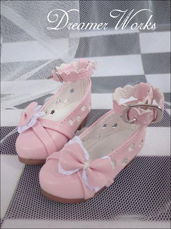 ドール靴 SD/MSDサイズ人形用 女性用 ピンク色
