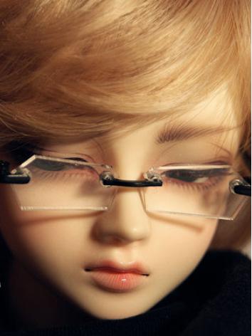ドール用アイテム メガネ 眼鏡 70cm/SDサイズ人形通用 シルバー/ブラックあり