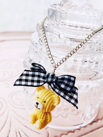 ドール用ネックレス 飾り物 SD/MSDサイズ人形用 チェック 熊