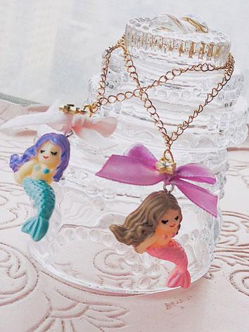 ドール用ネックレス 飾り物 SD/MSDサイズ人形用 ピンク/ブルー