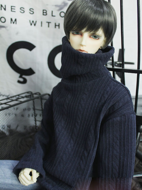 ドール服 セーター ブラック 70cm/SD/MSDサイズ人形用 男用_人形衣装_Legenddoll