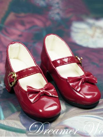 ドール用お靴 SDサイズ人形用 ブラック/ホワイト/ピンク/赤色
