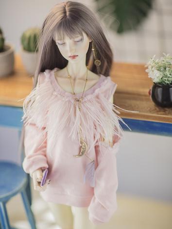 ドール衣装 パーカー　Jessie 70cm/SD16女/SD17男/SD女/SD男/MSDサイズ人形用サイズ人形用 ピンク