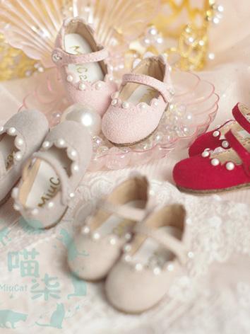 ドール用ブーツ お靴 幼SDサイズ人形用 ピンク/赤色/灰色/ベージュ