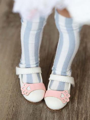 レジェンドドール靴 YOSDサイズ人形用 ホワイト/ピンク
