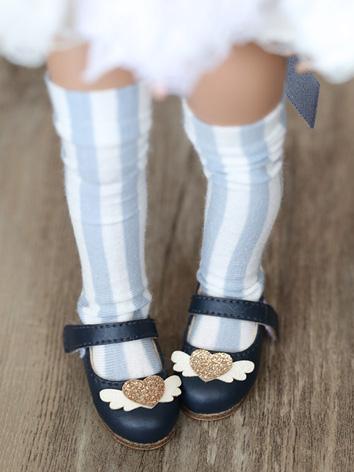 レジェンドドール靴 YOSDサイズ人形用　ネイビー/ホ...
