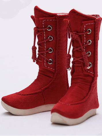 BJDドール用 お靴 紅 MSDサイズ レッド 40S-0014
