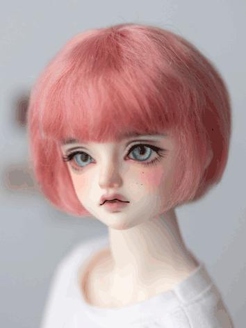 BJDドール用 ウィッグ  前髪 モヘア  5色あり ピンク ブラウン パープル SD/Blytheサイズ人形用