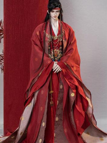 10%OFF BJDドール用 中国伝統結婚式用服 漢服 古代服  Rc70-152 70-75cmサイズ人形用