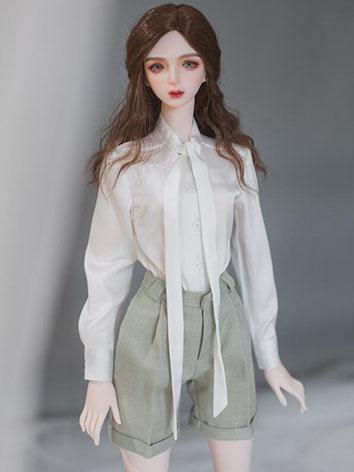 BJD DOLL ドール用 シャツ 女性用 ホワイト SD/SD16サイズ人形用