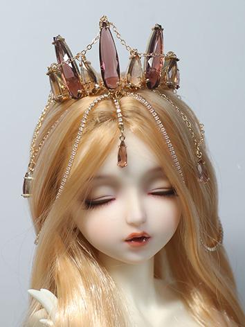 BJD DOLL ドール用 水晶王冠 アクセサリー 髪飾り MSD/SDサイズ人形用