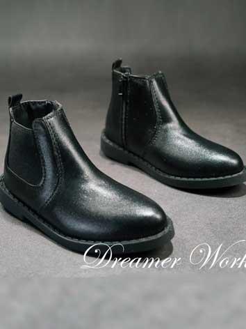 BJD DOLL ドール用 お靴 皮革靴 ブラック SD/70cm/ID75サイズ人形用