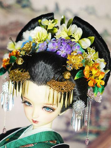 BJD ドール用 髪飾り 和風 飾り物 小物 SD/70cmサイズ人形通用【绿野仙踪】