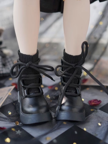 ドール用お靴 ブーツ ブラック シューズ MSD/YOSDサイズ人形用 球体関節人形用 BJD