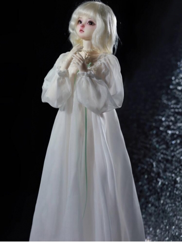 BJD人形用衣装 パジャマ MSDサイズ人形用 白色 BJD