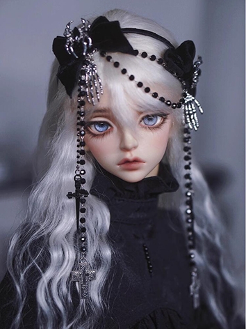 ドール用カチューシャ 髪飾り ブラック SD/MSD/YOSDサイズ人形用 BJD