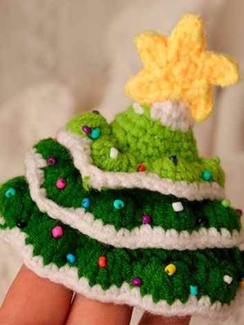 ドール用帽子 クリスマス帽子 グリーン YOSD/MS...