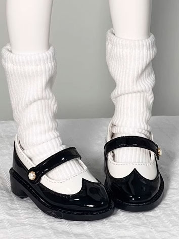 ドール用お靴 ホワイト ブラック YOSD/MSDサイズ人形用 球体関節人形用 BJD