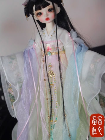 ドール用服 時代服 漢服 刺繍 女性用 MSD/SD/SD16サイズ人形用 BJD  轻云