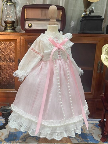 ドール用服 洋服 ワンピース ピンク 女の子用 15cm/20cm/40cm/SD/MSD/YOSDサイズ用