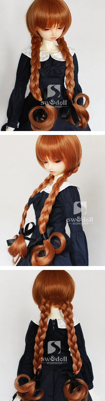 BJD Wig Long hair braided for SD/MSD/YO-SD BW031