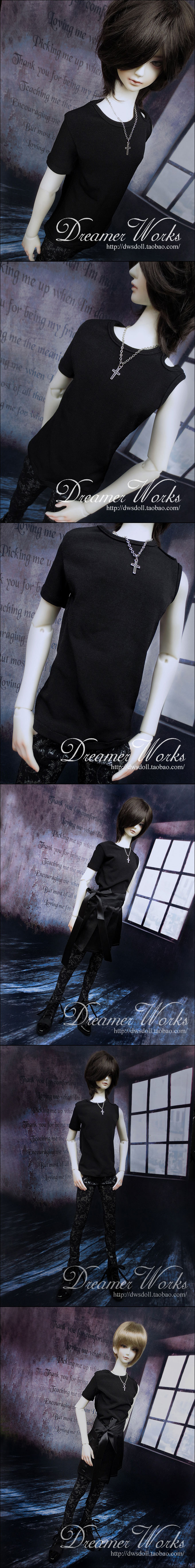 BJD Clothes Short Sleeves Boy for 70cm/SD/MSD Ball-jointed Doll
