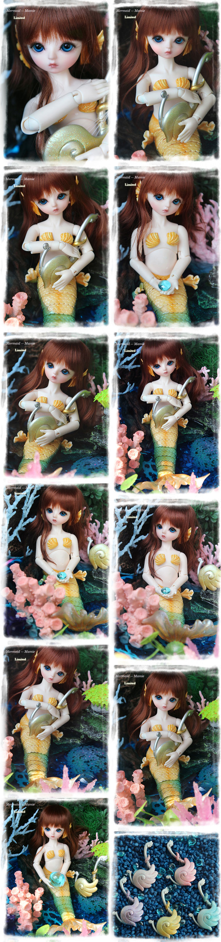 球体関節人形　BB人魚姫　   Mermaid-Mamie