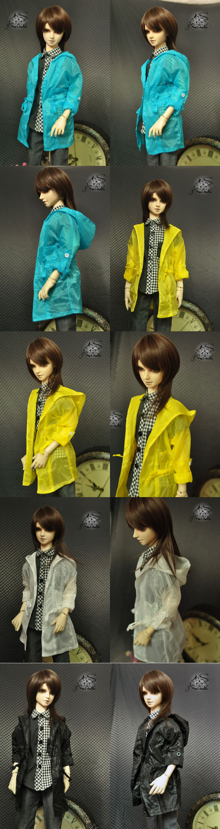 BJD Clothes Raincoat for 70cm/SD/MSD Ball-jointed Doll