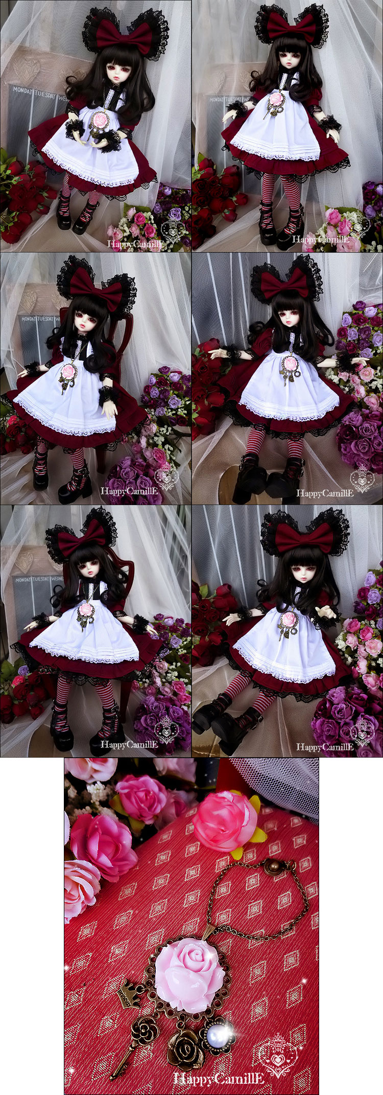 BJD Clothes Maid dress for MSD