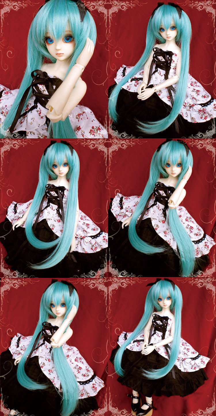 BJD Hatsune MIKU Green Wig for MSD Size Doll Ball-jointed doll
