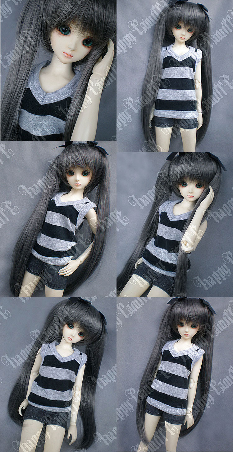 BJD Hatsune MIKU Gray Wig for MSD Size Doll Ball-jointed doll