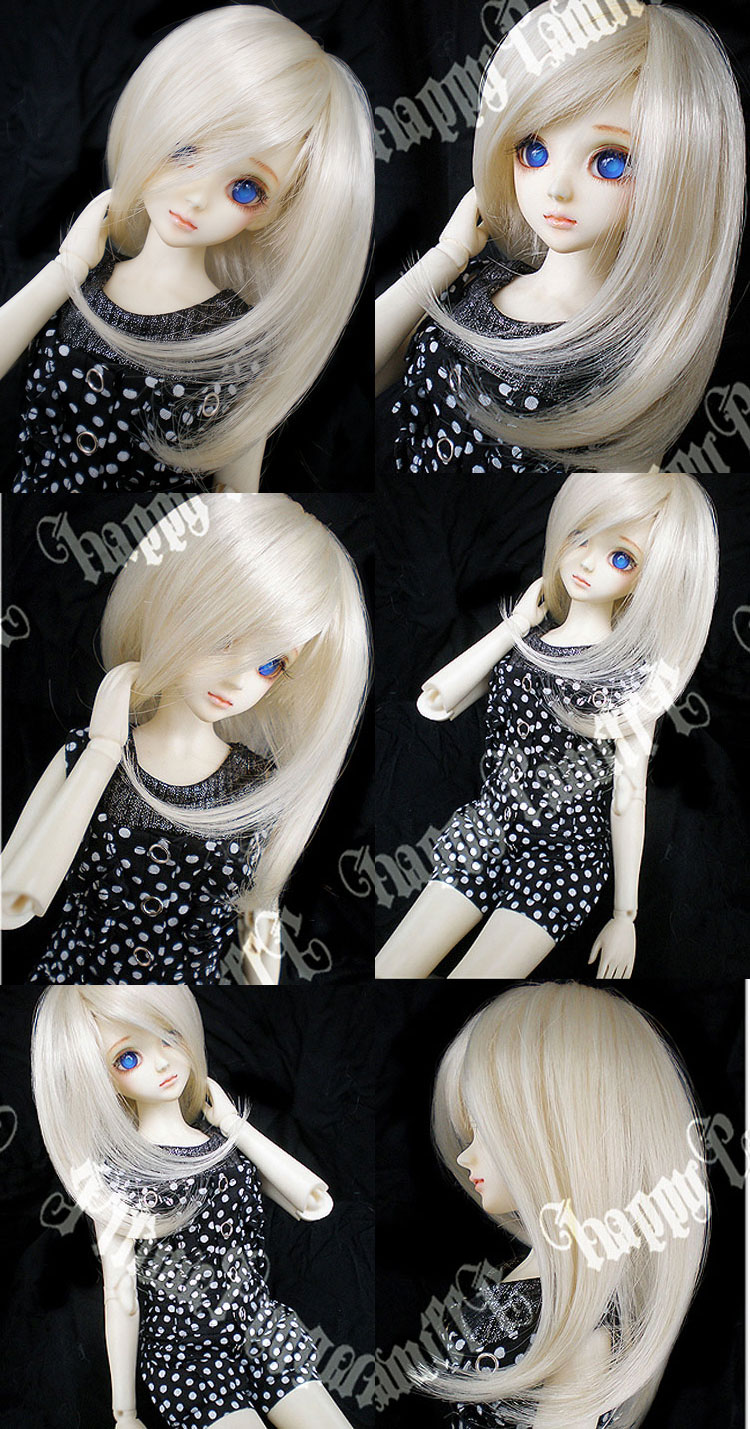 BJD Adducent straight hair  Wig for MSD Size Doll Ball-jointed doll
