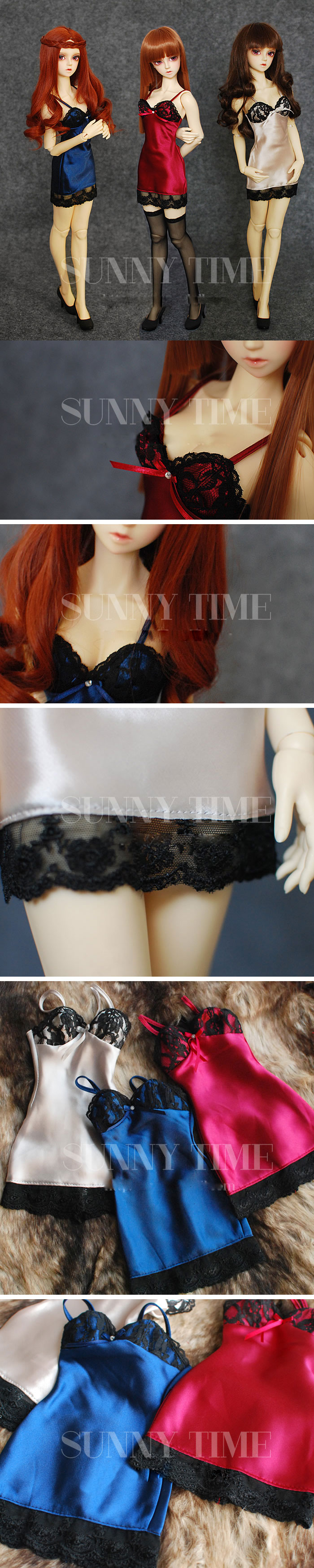 BJD Clothes Sexy Gallus Night Dress for SD Ball-jointed Doll