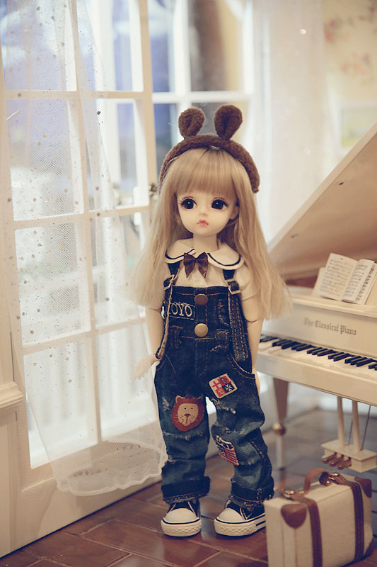 ドール服　MSD/幼SDサイズ人形用 ジーンズ ハーレムパンツ