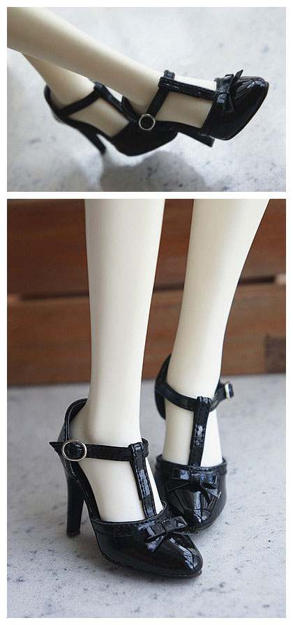 レジェンドドール ドール靴  SDサイズ人形用  黒色  