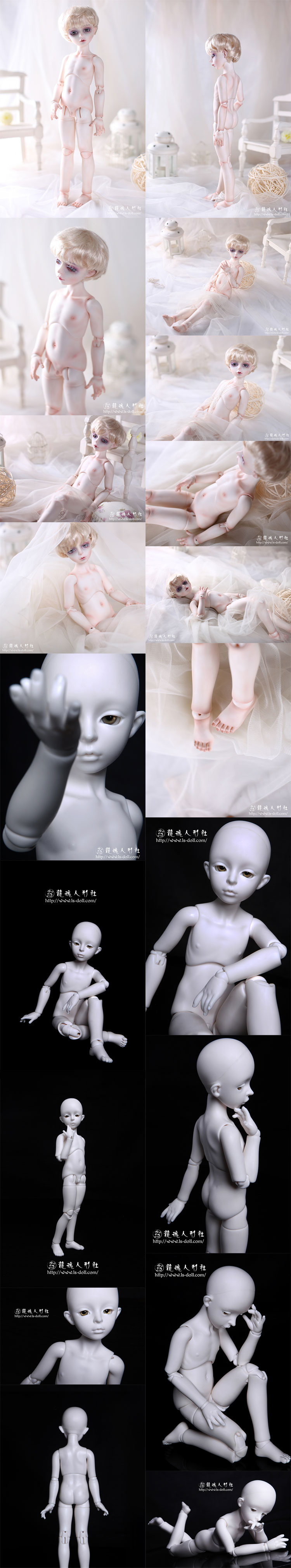 MSDサイズ人形用ボディ42.5cm　男   B-B42-002