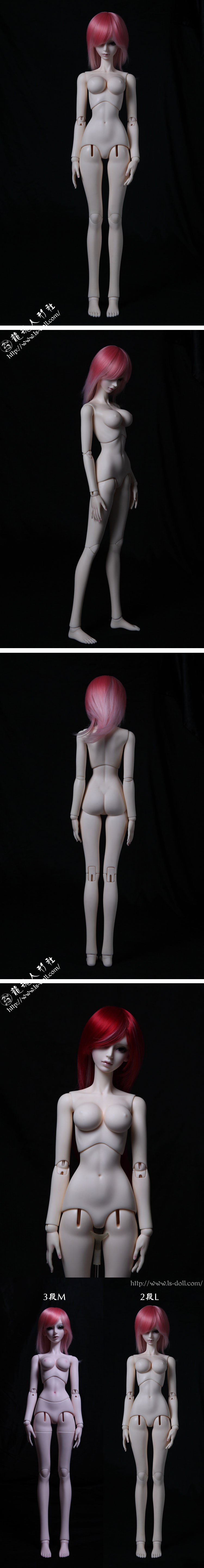 SDサイズ人形用ボディ63cm　女　B-G63-02　二段節