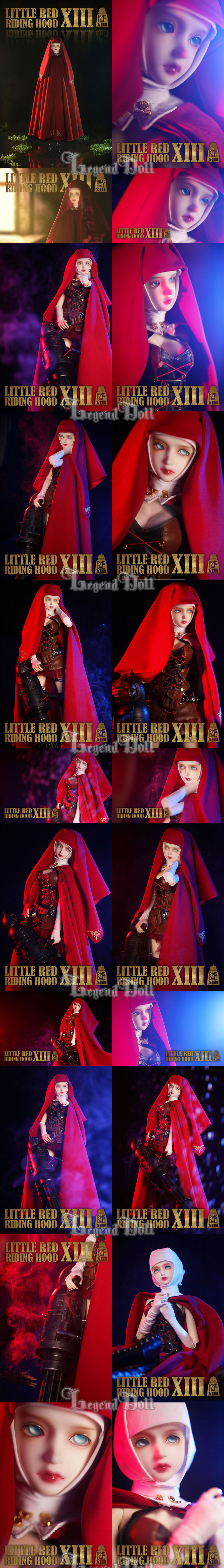 BJD Little Red Riding Hood Girl 59cm Ball-jointed Doll