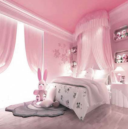 人形アイテム 人形用撮影背景の布 夢か幻のピンク部屋6836