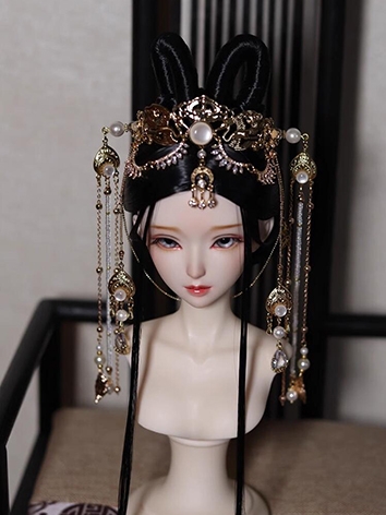 ドール用髪飾りセット 天竺の少女 ゴールド 古装用 飾り物 小物 SD/70cmサイズ人形通用 BJD