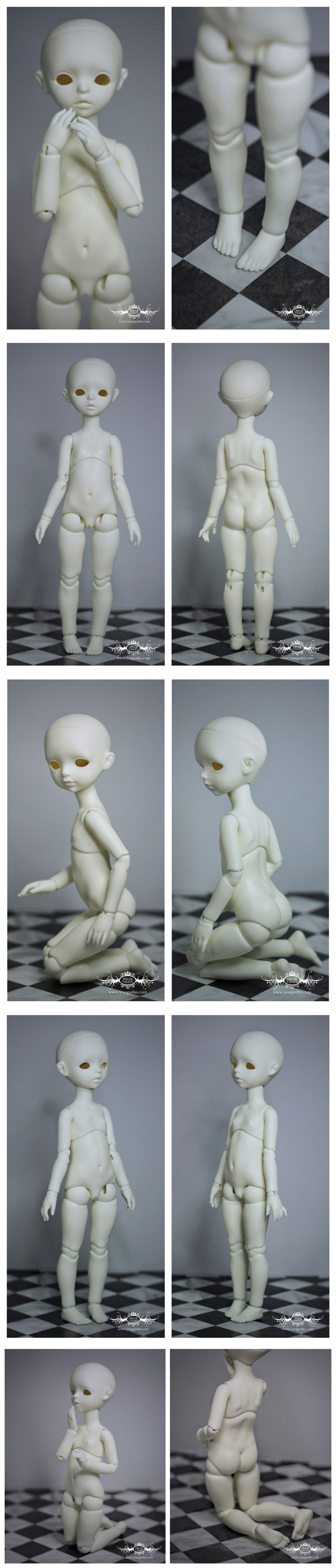 球体関節人形用ボディ 1/6 YSDサイズ人形用 BJD 22cm人形ボディ B6-02 